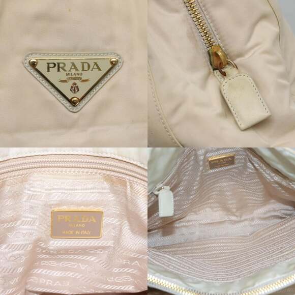 PRADA Shoulder Bag Nylon Beige - Picture 11 of 13
